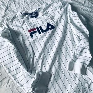 Fila Long Sleeve Pin Striped Shirt